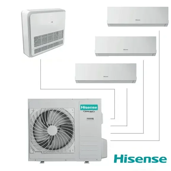 Мултисплит система Hisense 4AMW105U4RAA, 36000 BTU – външно тяло