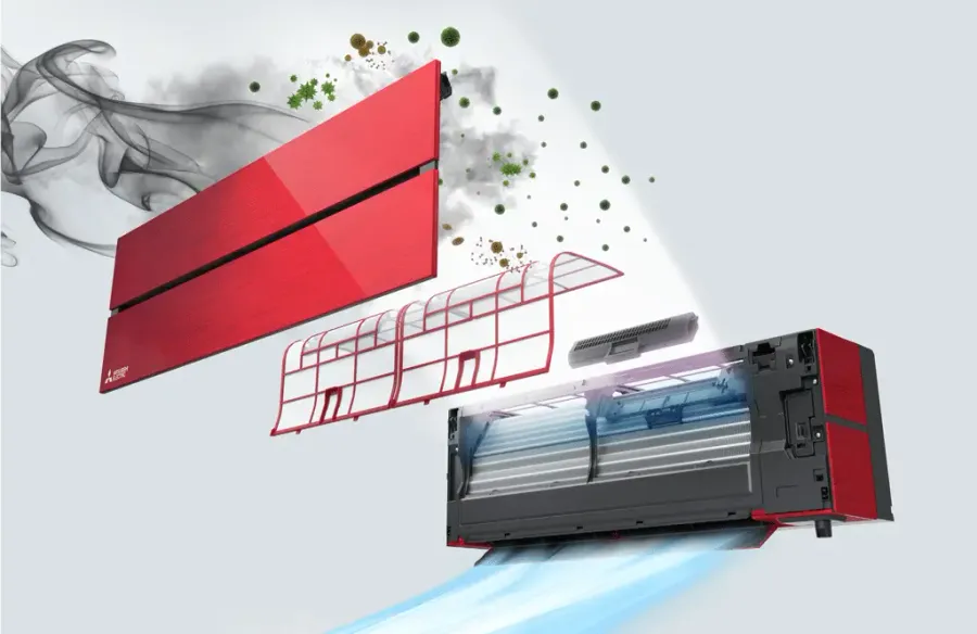 Хиперинверторен климатик MITSUBISHI ELECTRIC MSZ-LN35VGR / MUZ-LN35VG RUBY RED, 12 000 BTU
